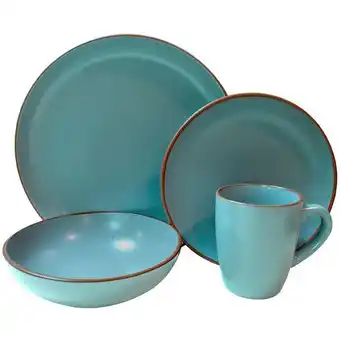 Paris Loza 16 piezas ceramica color azul piedra oferta