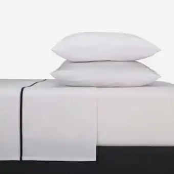 CIC Sábanas 2 plazas 180 hilos ribbon blanca oferta