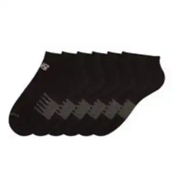 Calcetines 6 pares running hombre new balance no show negro