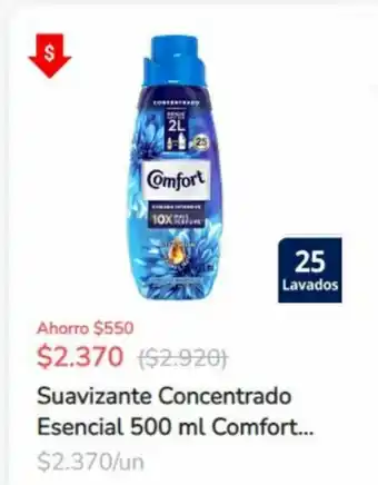 Super Bodega a Cuenta Comfort Suavizante Concentrado Esencial 500 ml oferta