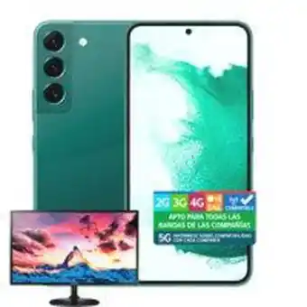 PC Factory Smartphone galaxy s22 256gb/8gb 5g verde liberado + bundle oferta