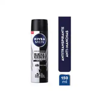 Salcobrand Desodorante spray nivea men invisible black & white 150ml oferta