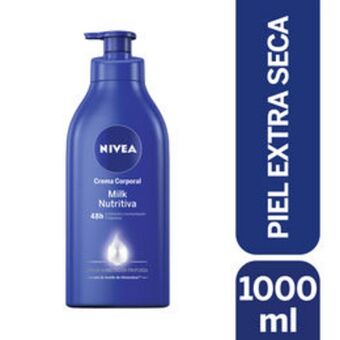 Salcobrand Crema corporal nivea milk nutritiva piel extra seca 1000 ml oferta