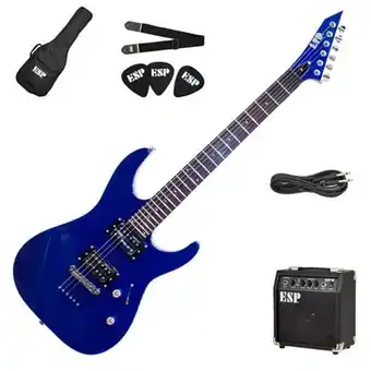 Audiomusica Pack de guitarra eléctrica ltd pack m-10 - blue oferta
