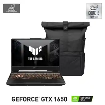 Falabella Notebook asus gamer tuf gaming f15 fx506lhb-hn326w intel core i5 nvidia geforce gtx 1650 8gb ram 512gb ssd 15,6" fhd 144hz oferta