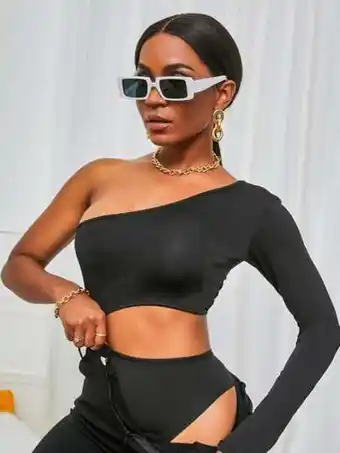 Body de cintura con abertura de un hombro