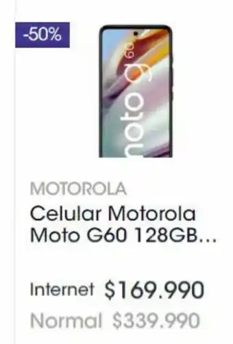 Abcdin Motorola Celular Motorola Moto G60 128 GB oferta