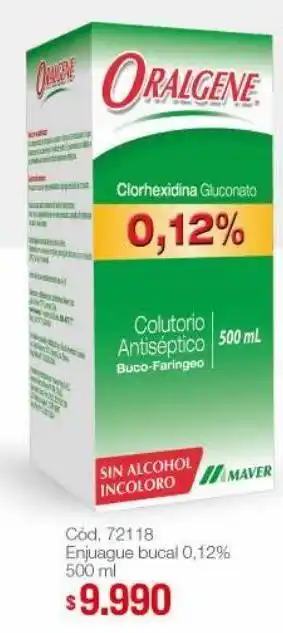Cruz Verde Enjuague bucal 0,12% clorhexidina 500 ml oferta