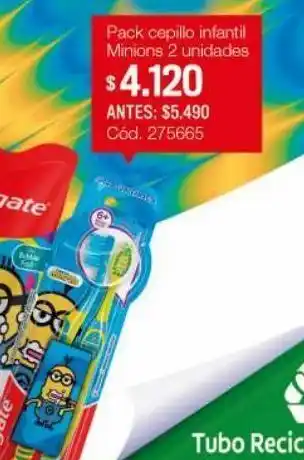 Cepillo dental minions extra suave pack 2 unidades