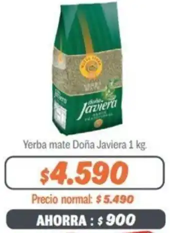 Mayorista 10 Yerba Mate Doña Javiera 1kg oferta