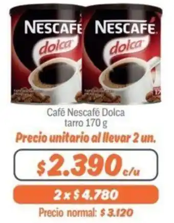 Mayorista 10 Café Nescafé Dolca Tarro 170g oferta