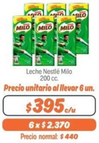 Mayorista 10 Leche Nestlé Milo 200cc. oferta