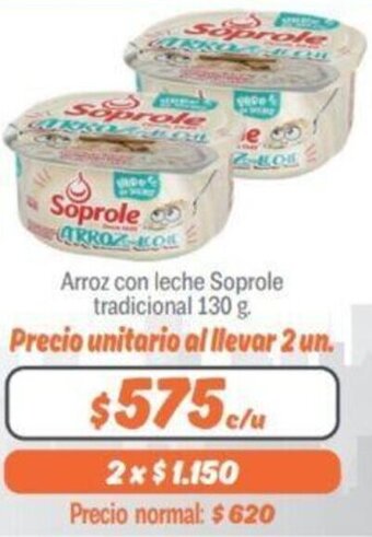 Mayorista 10 Arroz con Leche Soprole Tradicional 130g oferta