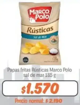 Mayorista 10 Papas Fritas Rústicas Marco Polo Sal de Mar 185g oferta