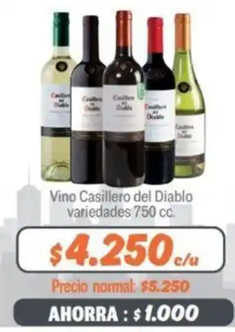 Mayorista 10 Vino Casillero del Diablo 750cc oferta