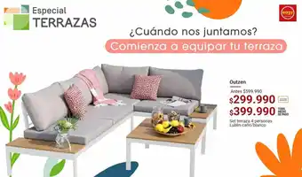 Easy Outzen Set Terraza 4 personas oferta