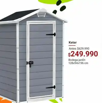 Easy Keter Bodega Jardín 128x94x196 oferta