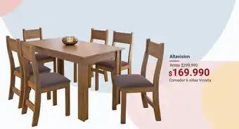 Easy Altavision Comedor 6 sillad Violeta oferta