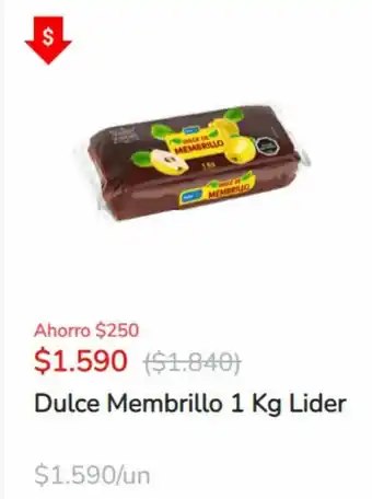 Super Bodega a Cuenta Lider Dulce Membrillo 1 kg oferta