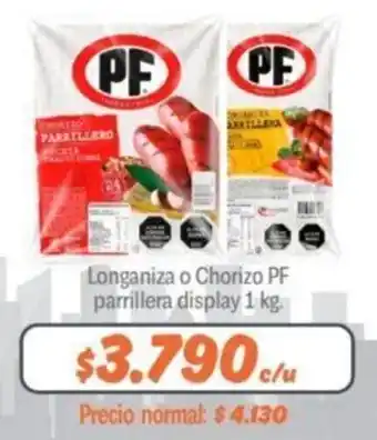 Mayorista 10 PF Longaniza o Chorizo parrillera 1kg oferta