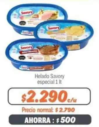 Mayorista 10 Savory Helado Especial 1lt oferta