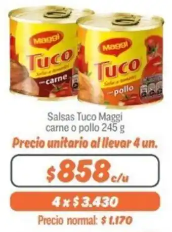 Mayorista 10 Salsas Tuco Maggi Carne o Pollo 245g oferta