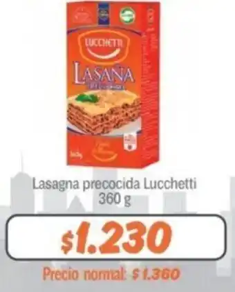 Mayorista 10 Lasagna Precocida Lucchetti 360g oferta