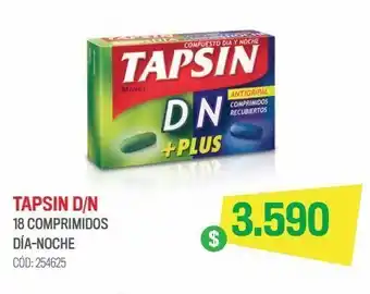 Cruz Verde Tapsin d/n 18 comprimidos día-noche oferta