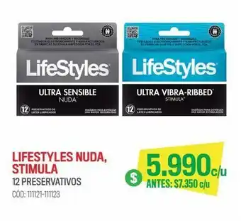 Cruz Verde Lifestyles nuda, stimula 12 preservativos oferta