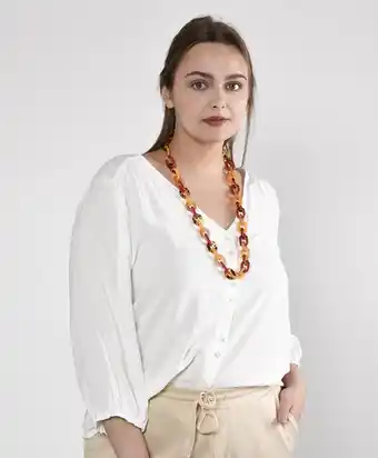 Tricot Blusa hombro recogido oferta