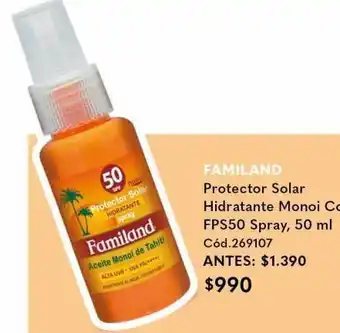 Cruz Verde Protector solar hidratante monoi coco fps50 spray 50 ml oferta
