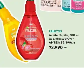 Cruz Verde Aceite capilar, 100 ml fructis oferta