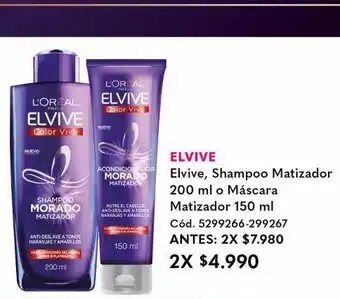 Cruz Verde Shampoo elvive oferta
