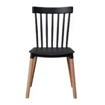 Abcdin Silla de comedor vincenzi windsor negro oferta