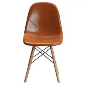 Abcdin Silla de comedor vincenzi eames leather café oferta