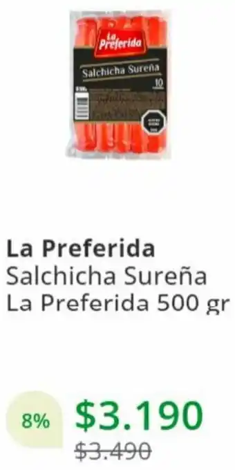 La Preferida Salchicha Sureña La Preferida 500g