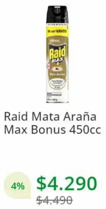 Raid Mata Araña Max Bonus 450cc