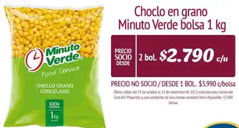 Alvi Choclo en Grano Minuto Verde Bolsa 1kg oferta