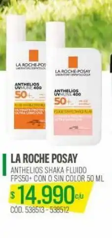 Cruz Verde Anthelios shaka fluido fps50+ con o sin color la roche posay 50ml oferta