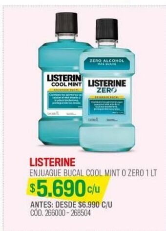 Cruz Verde Enjuague bucal zero menta suave 1 litro oferta