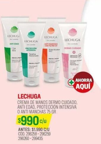 Cruz Verde Crema de manos anti edad q10 75 gr oferta