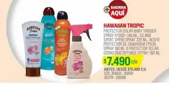 Cruz Verde Protector solar island sport fps 50 220 ml oferta