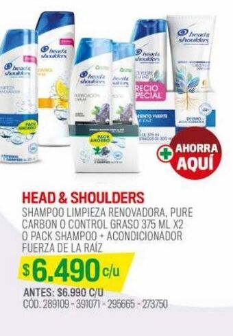 Cruz Verde Shampoo limpieza renovadora 2 unidades oferta