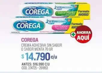 Cruz Verde Crema adhesiva prótesis dental sin sabor 70 gr oferta