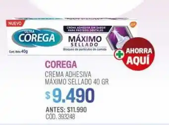 Cruz Verde Ultra crema adhesiva para prótesis dentales máximo sellado sin sabor 40 grs oferta