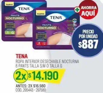 Cruz Verde Pants nocturno ropa interior desechable 8 pants talla g oferta