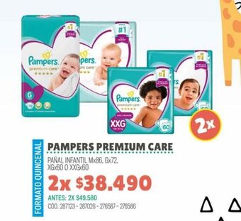 Cruz Verde Premium care pañales desechable g (9-13kg) x54 oferta