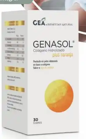 Cruz Verde Genasol colageno hidrolizado plus naranja 30 sobres oferta