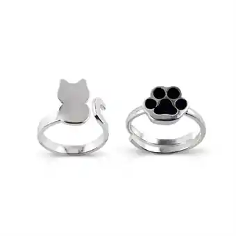 Avon Set de 2 anillos gatito oferta
