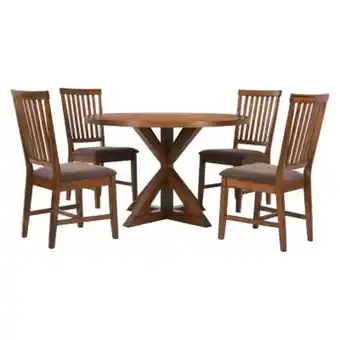 Falabella Juego comedor caldas 4 sillas café oferta